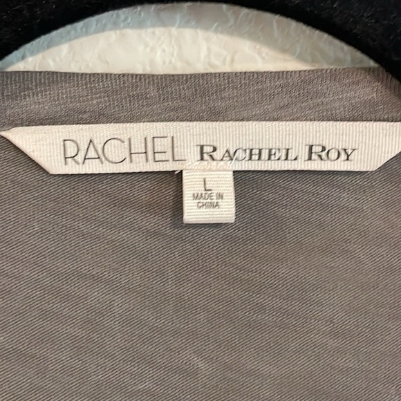 Rachel Roy Women’s Tank Top Large Gray Silver 100% Cotton Contemporary Sequin - Picture 8 of 13
